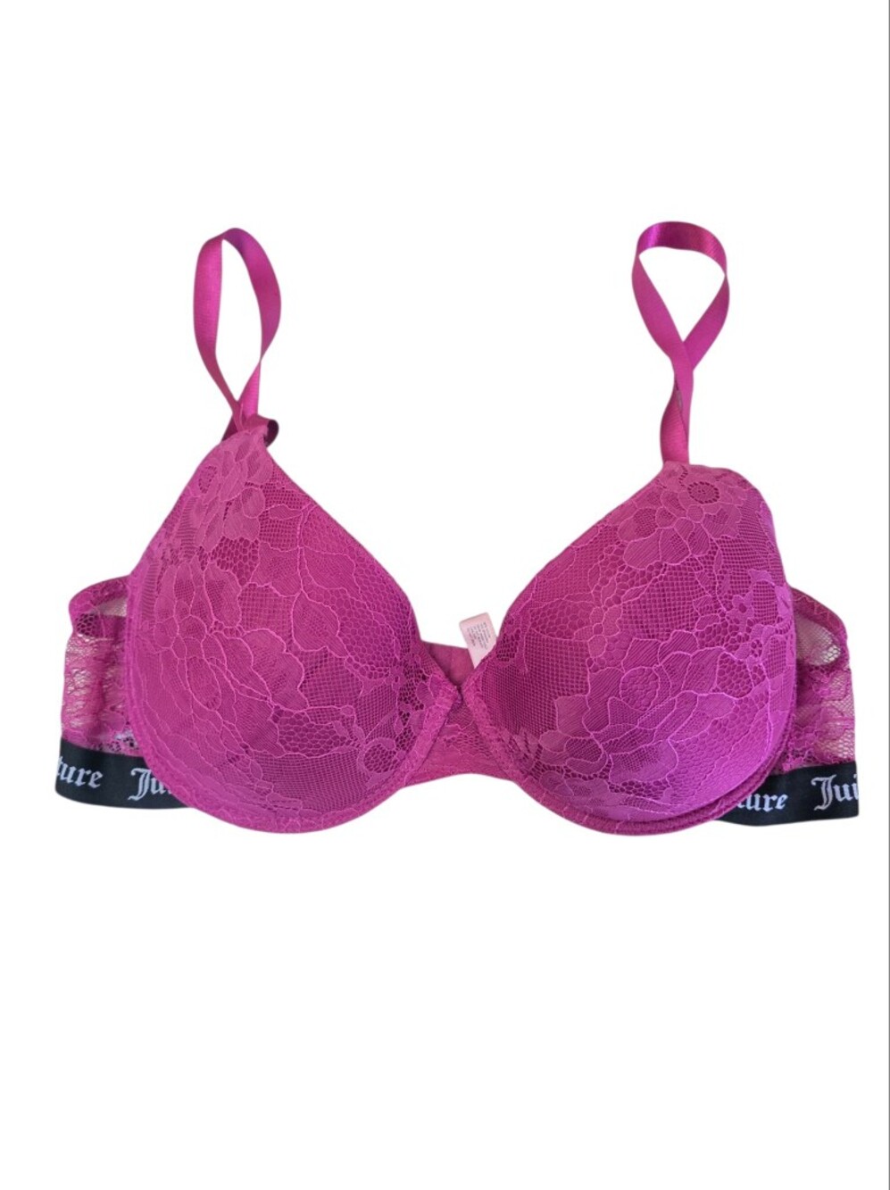 Juicy Couture Women's Lace Push-Up Bra - Fuchsia